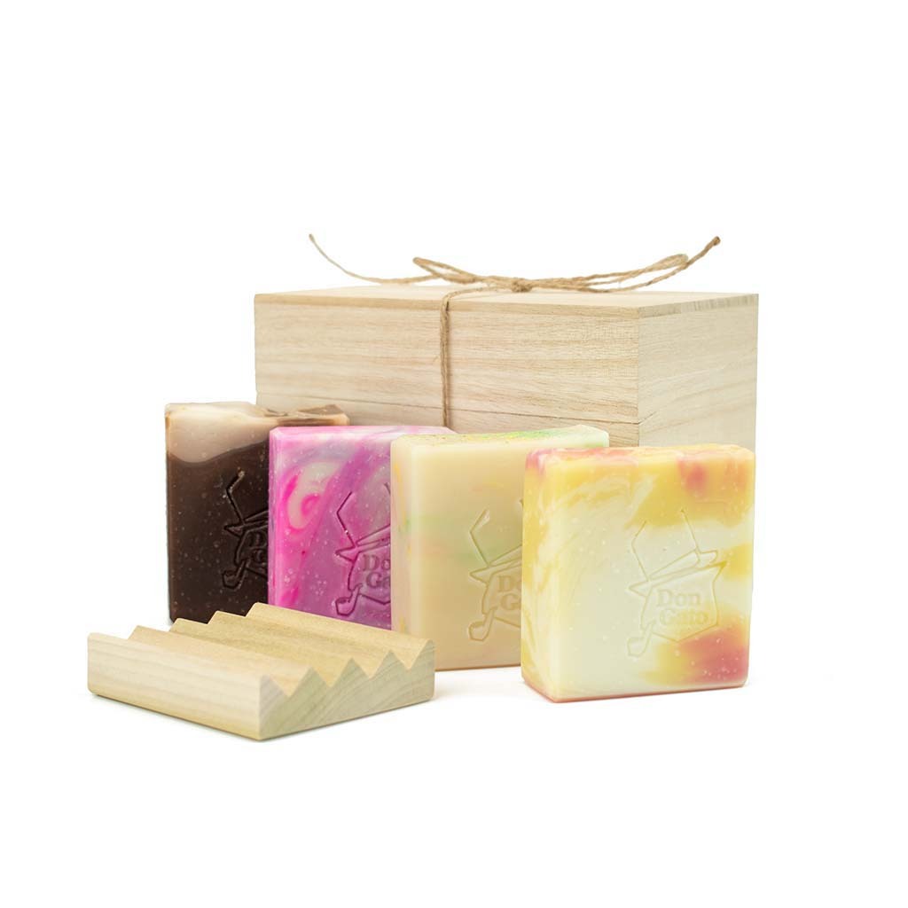 Petals and Suds Wooden Gift Box