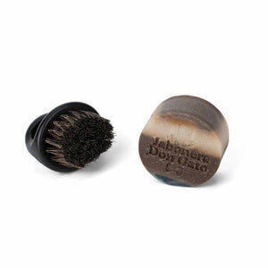 Shaving puck and brush