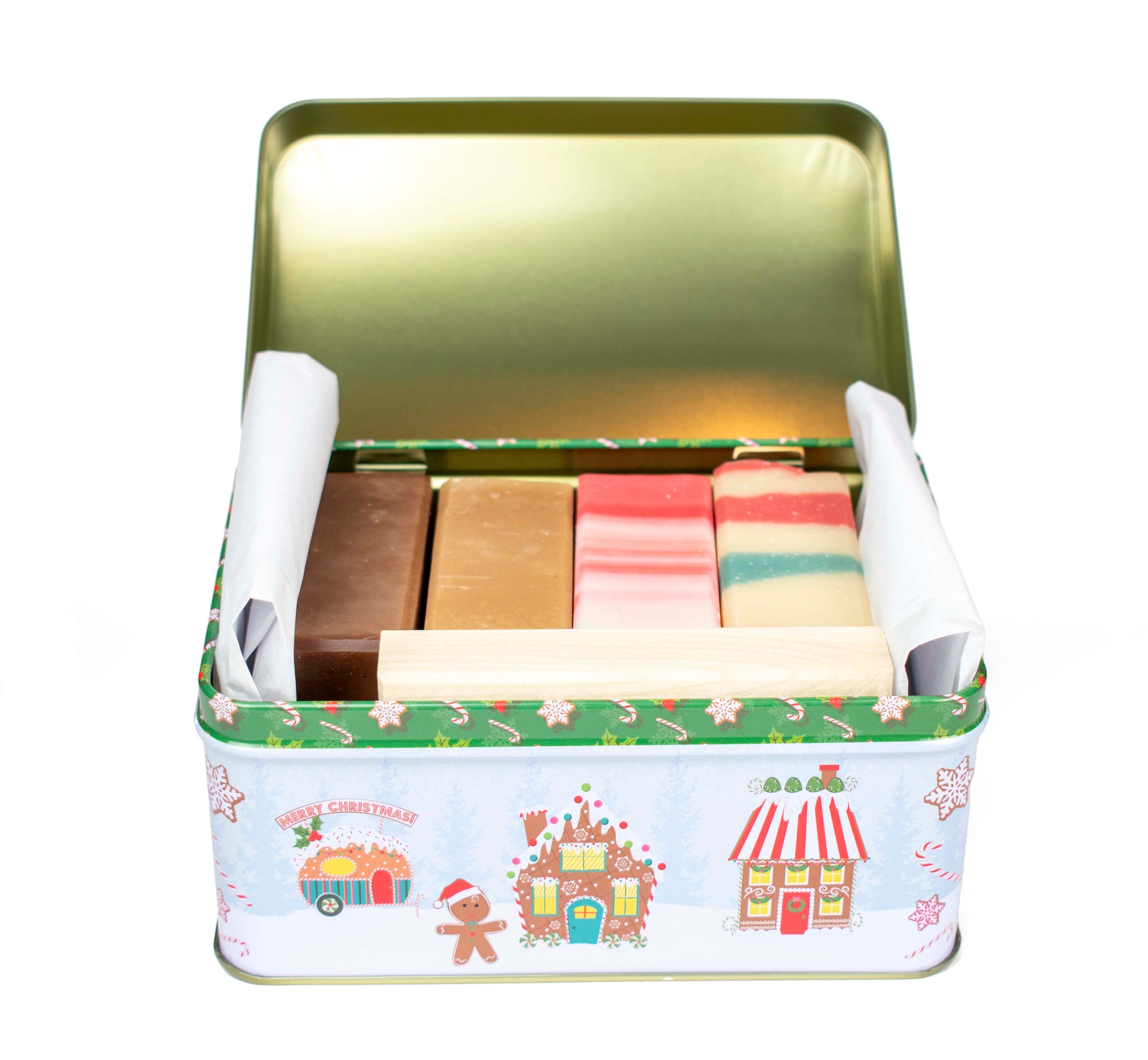 Christmas Four Bar Gift Tin Box